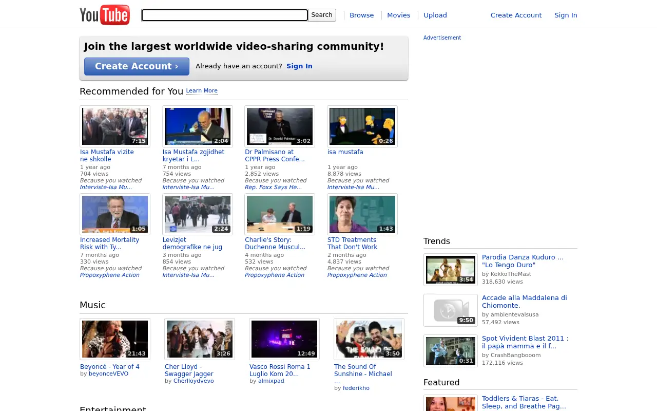 youtu.be in 2011