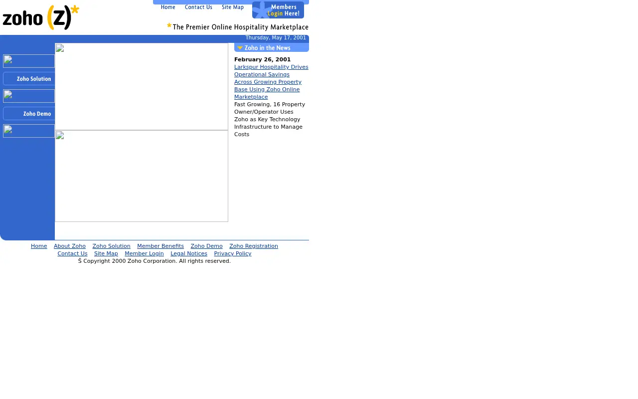 zoho.com in 2001