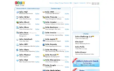 zoho.com in 2010