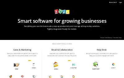 zoho.com in 2015
