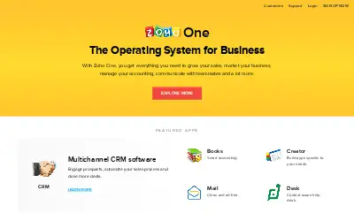 zoho.com in 2018