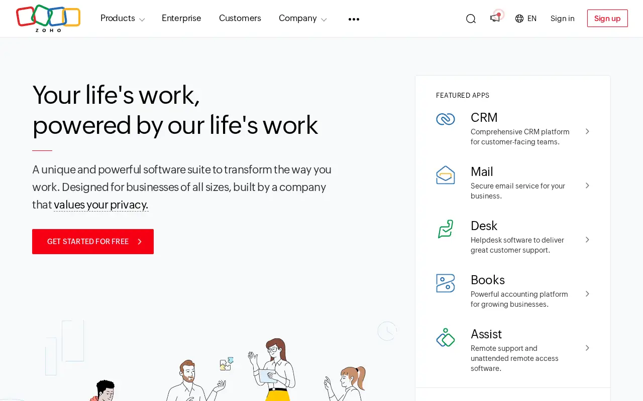 zoho.com in 2024