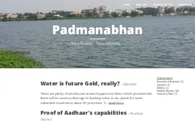 padmanabhan.in in 2016