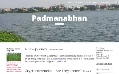 padmanabhan.in in 2017