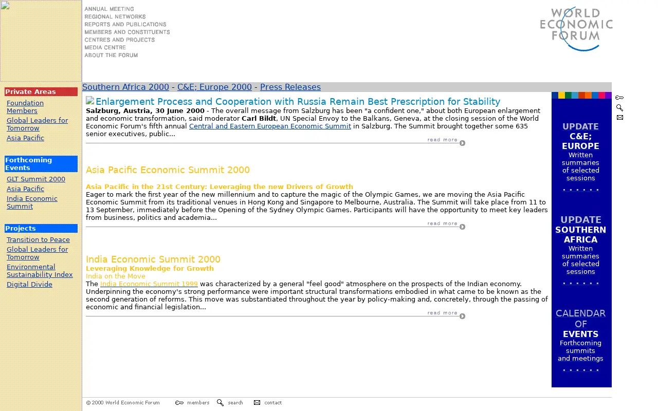weforum.org in 2000