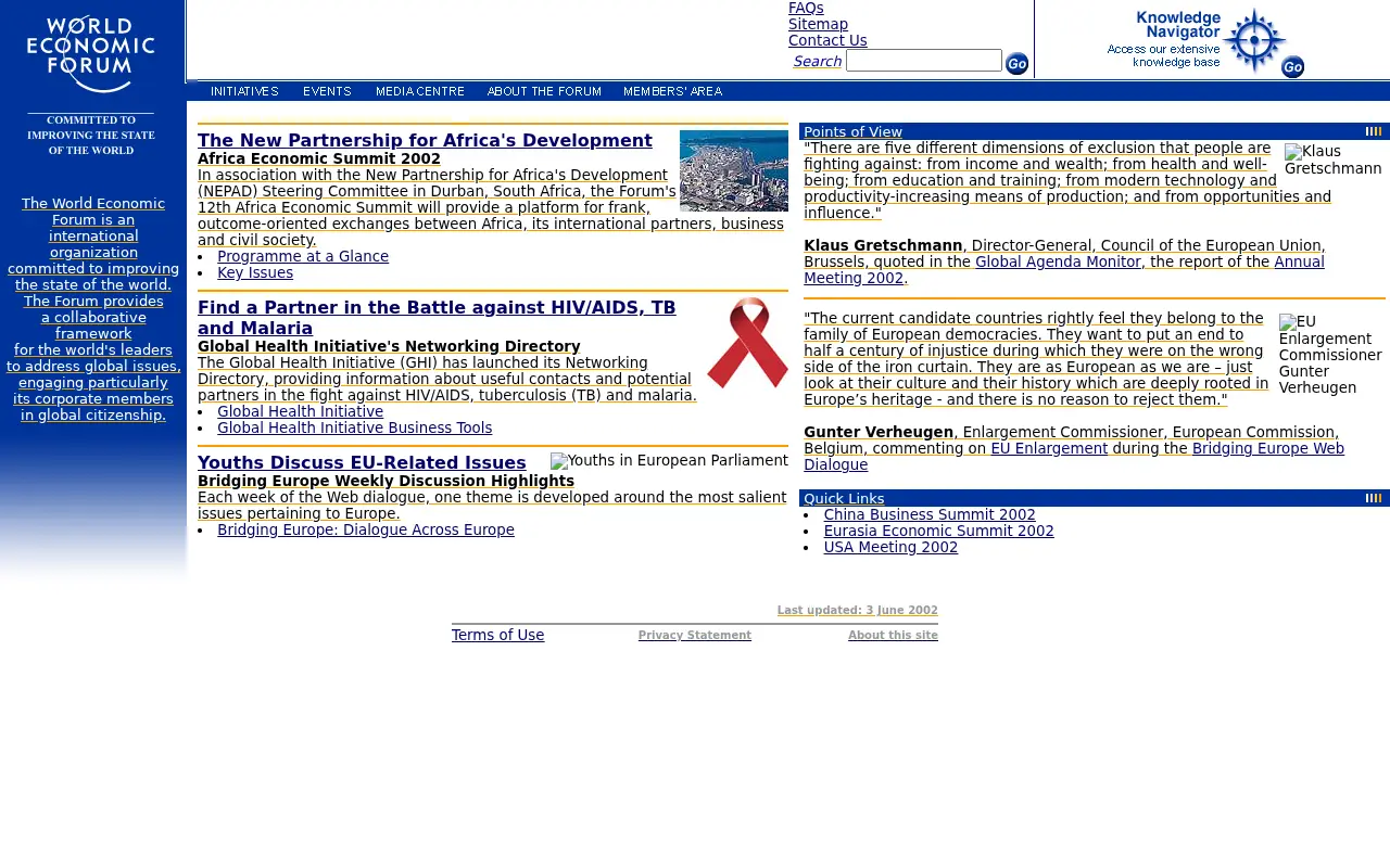 weforum.org on June 4, 2002