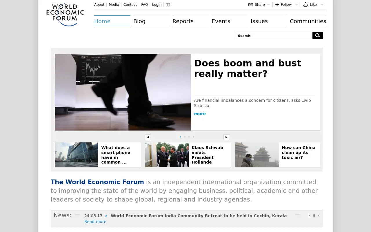 weforum.org in 2013