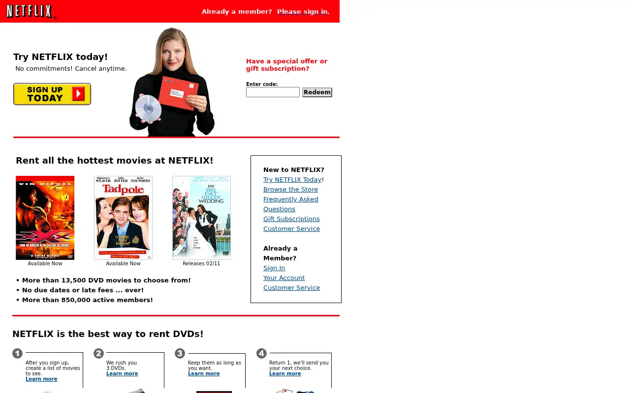 netflix.com on February 1, 2003