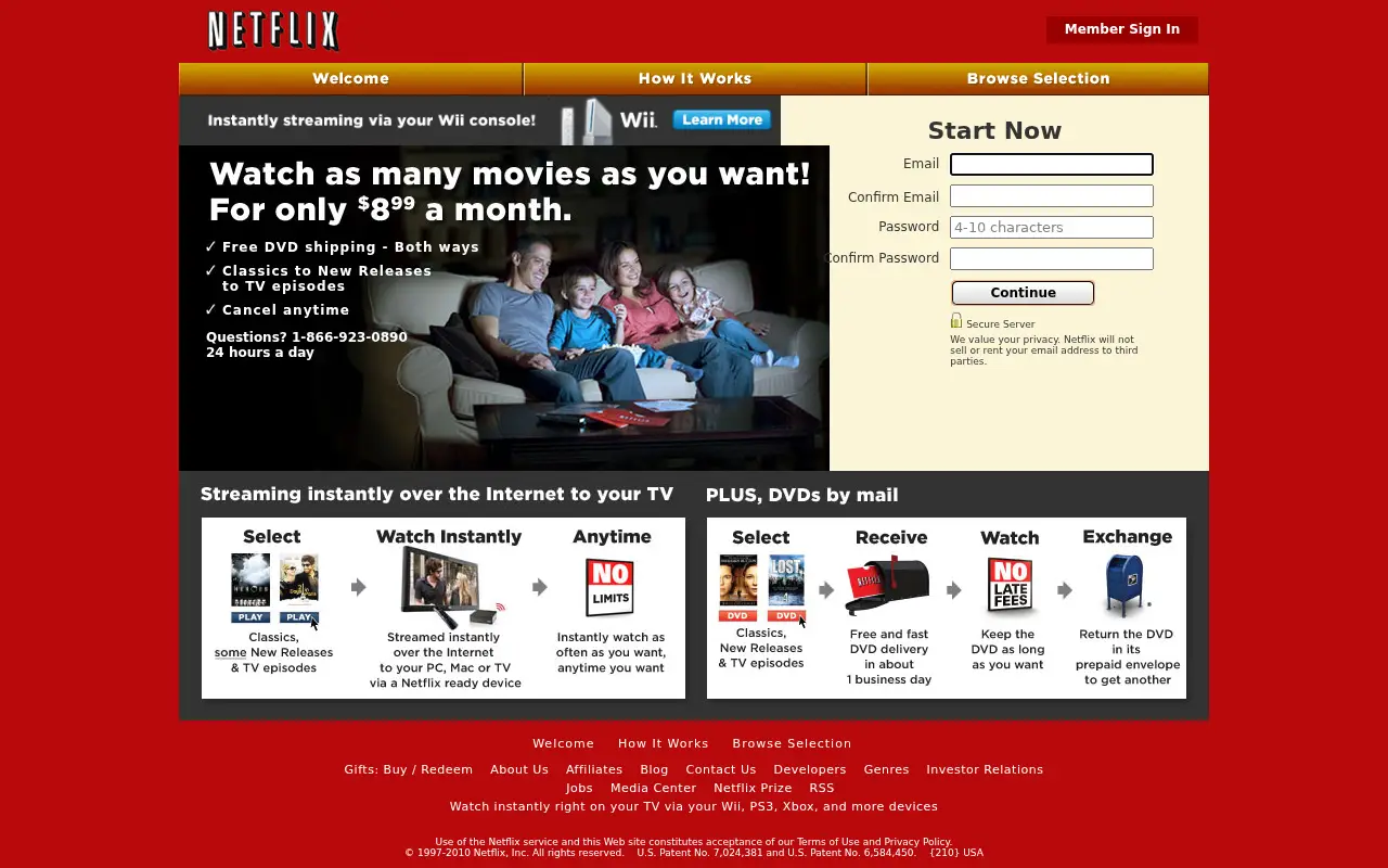 netflix.com in 2010