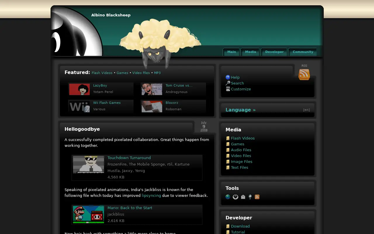 albinoblacksheep.com on July 9, 2008