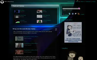 albinoblacksheep.com in 2011