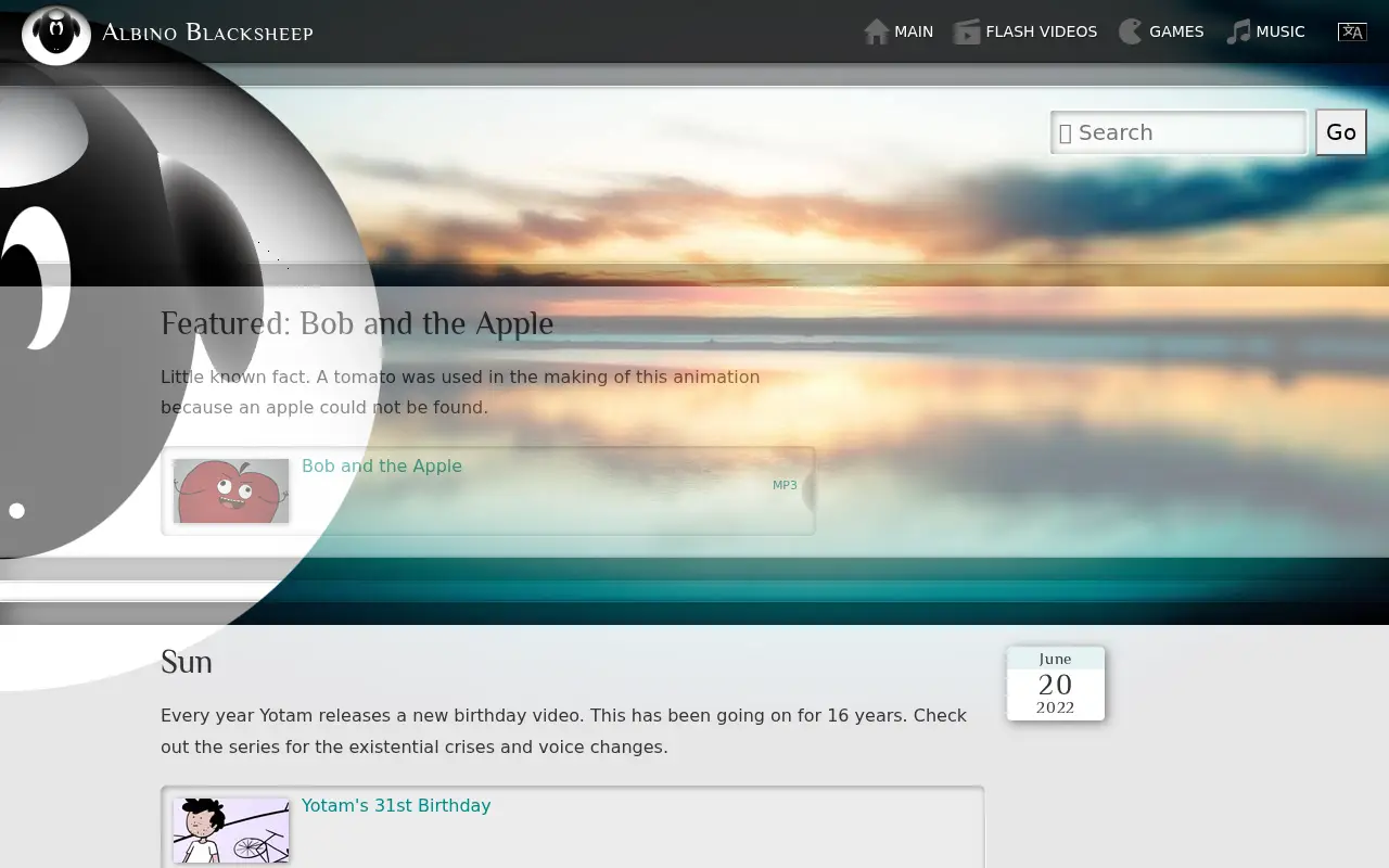 albinoblacksheep.com in 2022