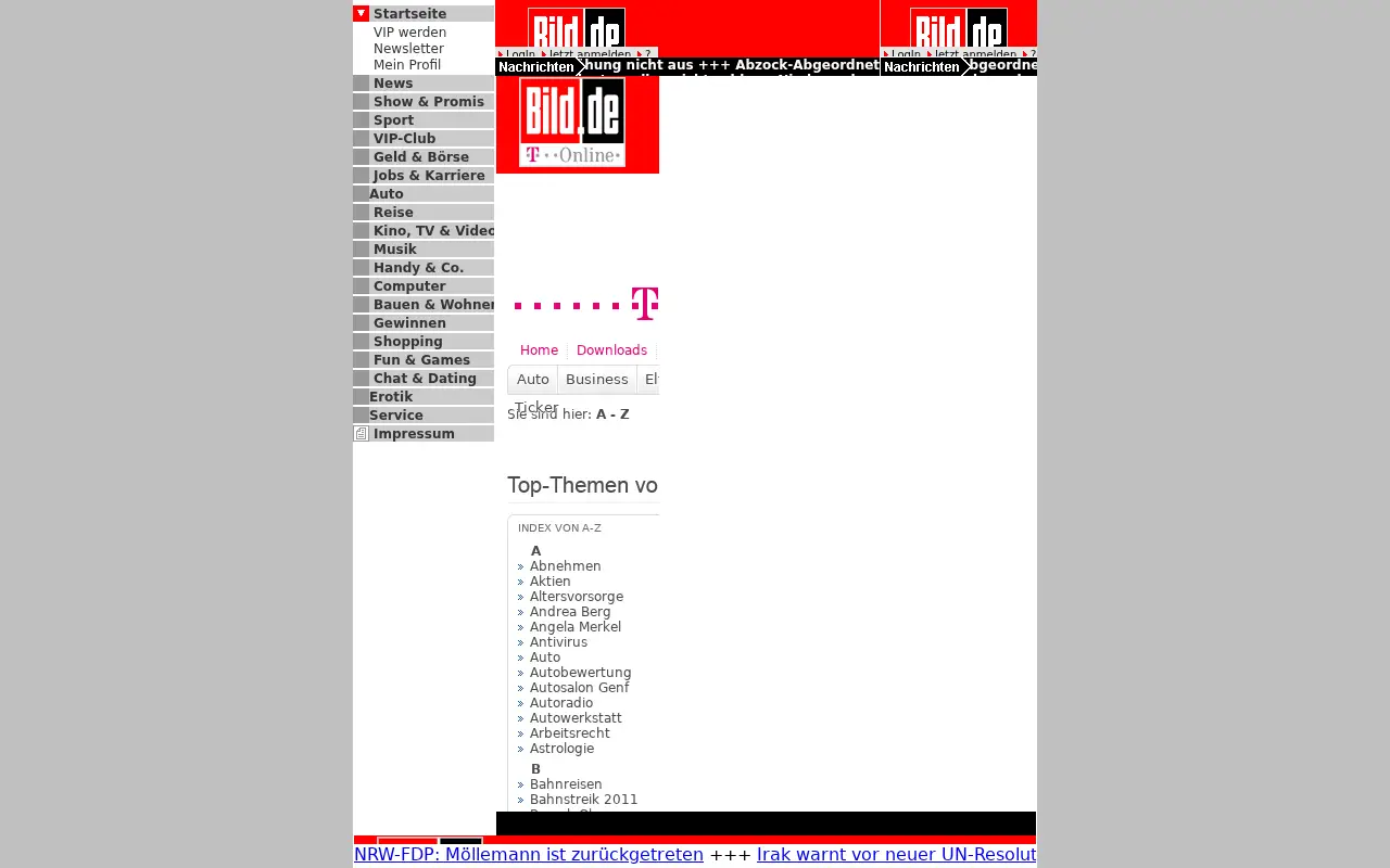 bild.de in 1999