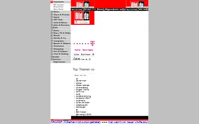 bild.de in 1999