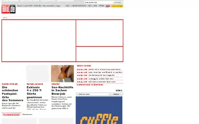 bild.de in 2009