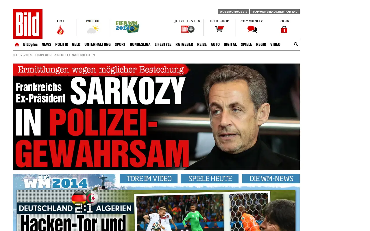 bild.de in 2014