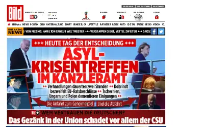 bild.de in 2018