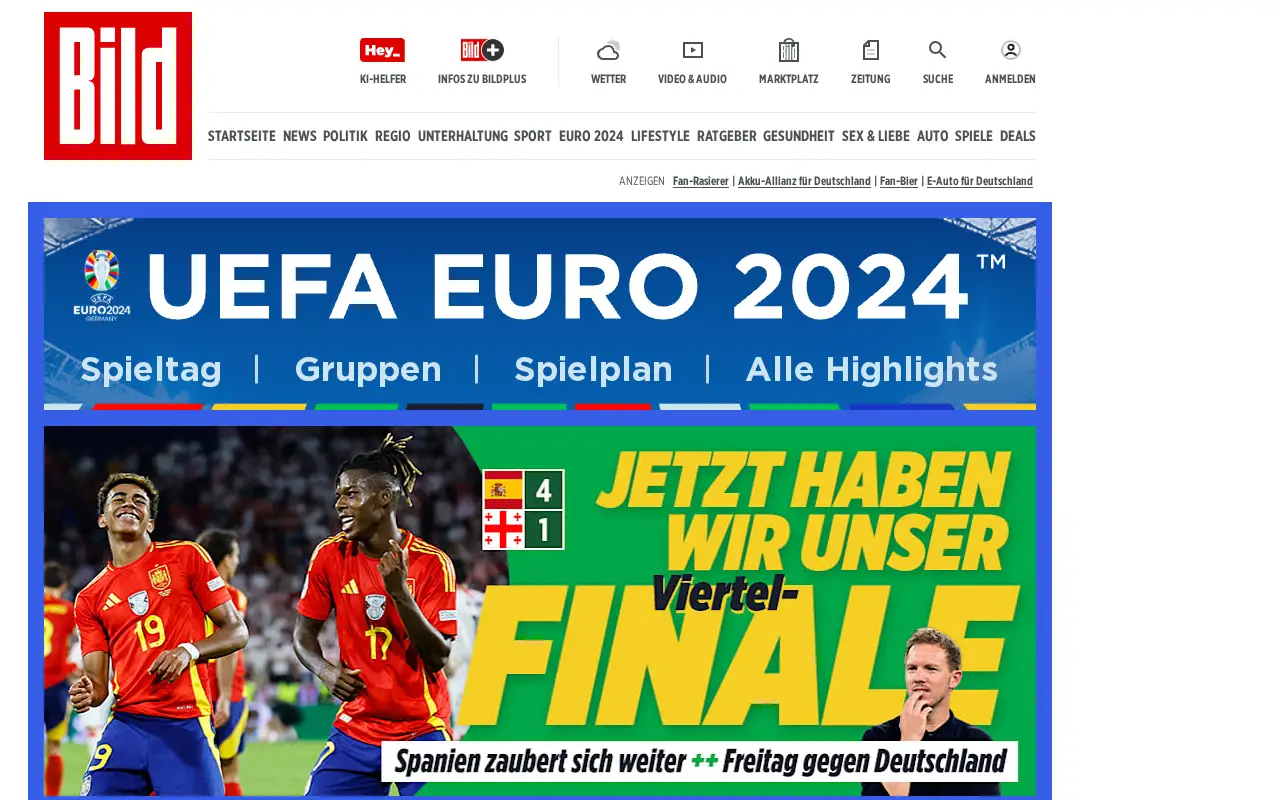bild.de in 2024