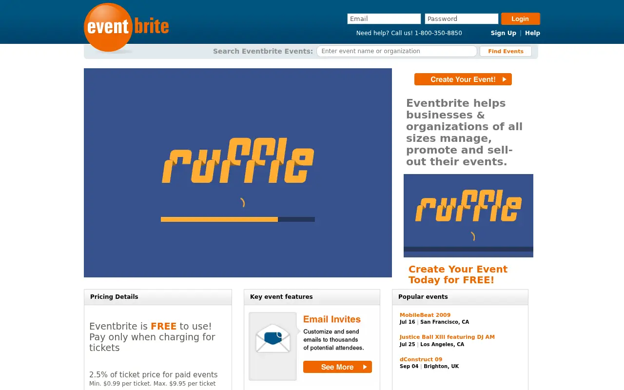 eventbrite.com on June 30, 2009