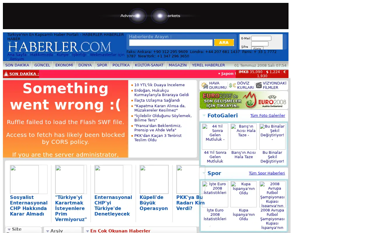 haberler.com in 2008