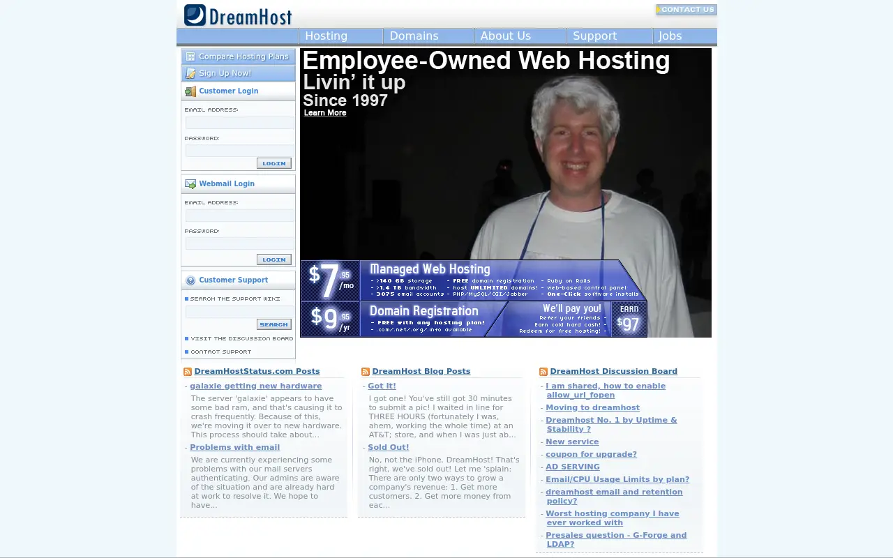 dreamhost.com on July 1, 2007