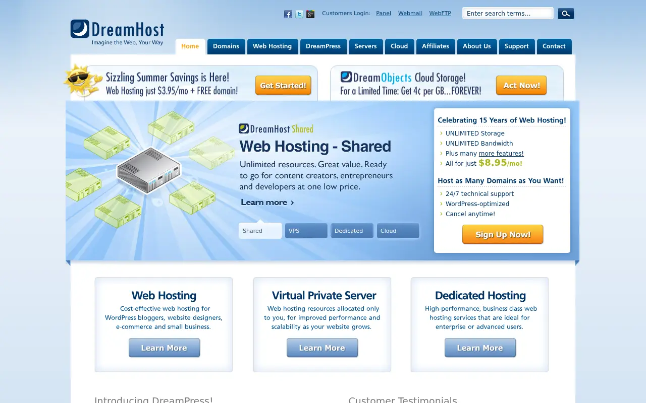dreamhost.com on July 1, 2013