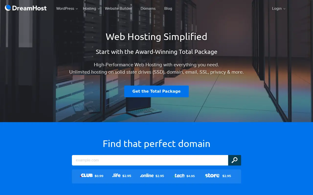 dreamhost.com on July 1, 2018