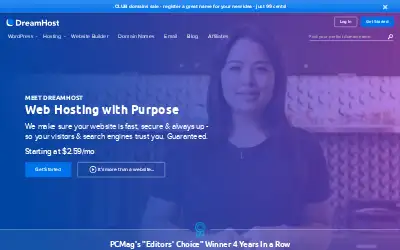 dreamhost.com in 2019