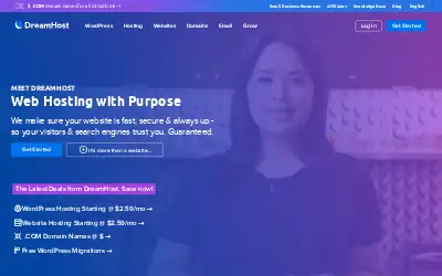 dreamhost.com in 2020