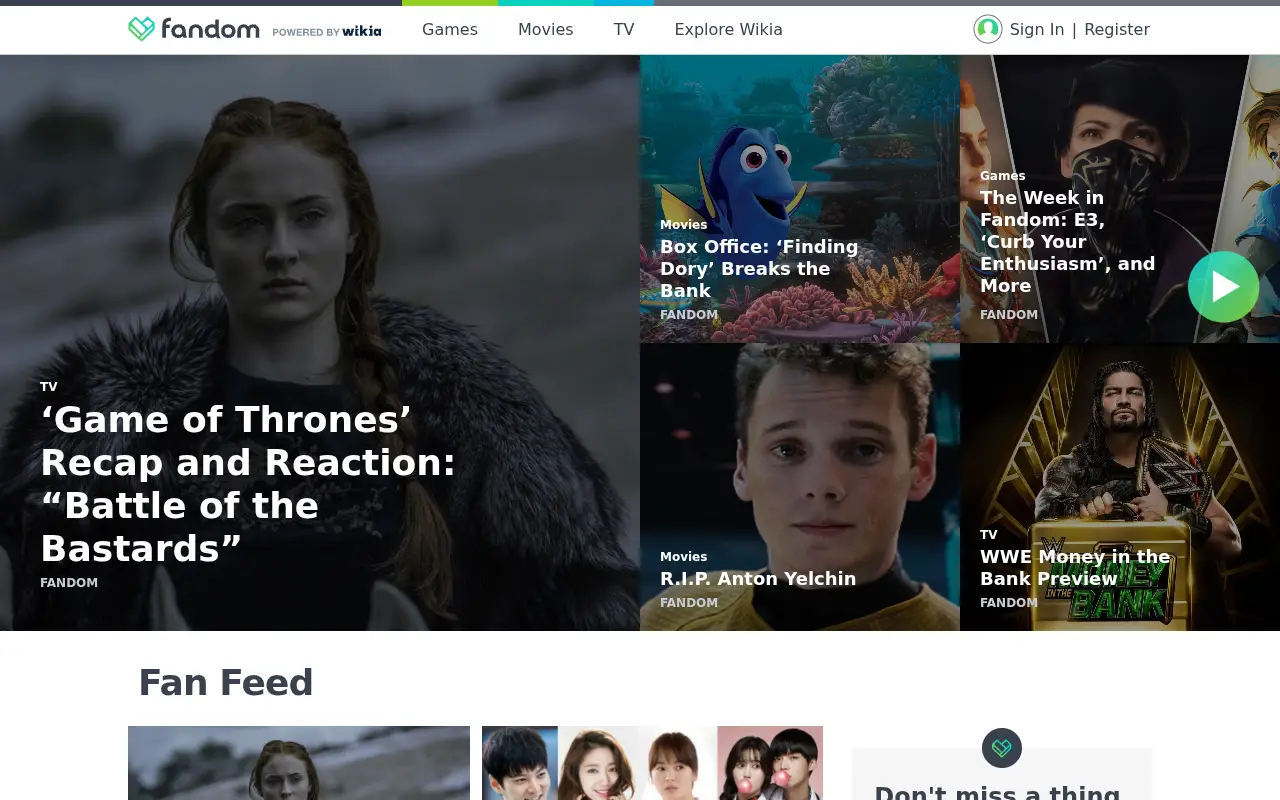 fandom.com in 2016