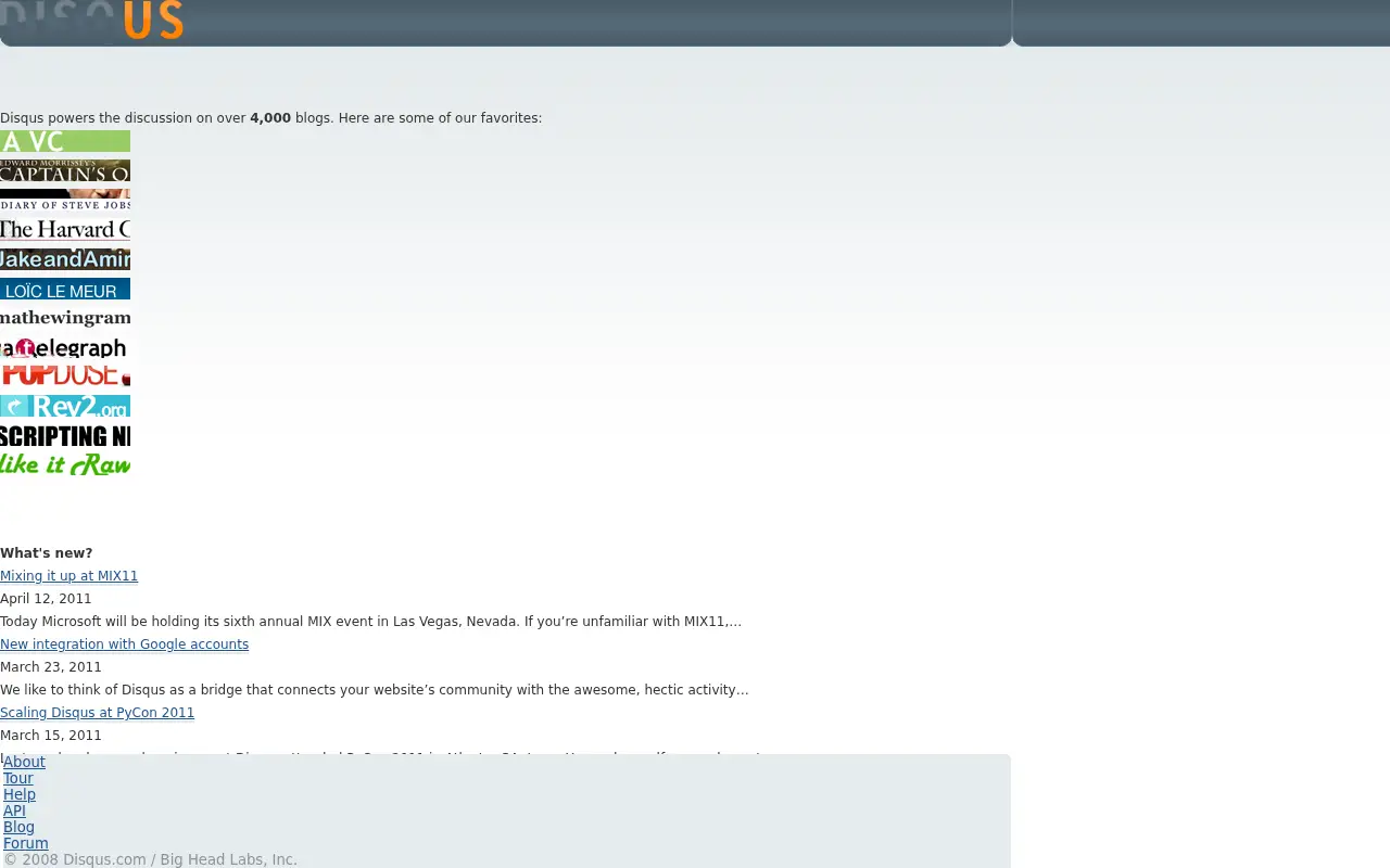 disqus.com in 2008
