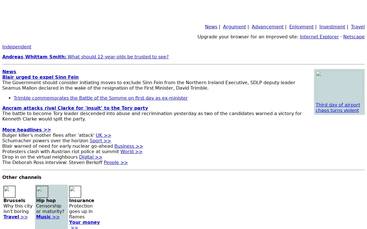 independent.co.uk in 2001