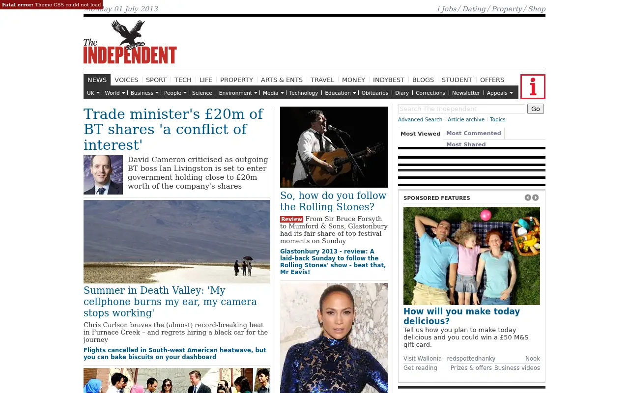 independent.co.uk in 2013