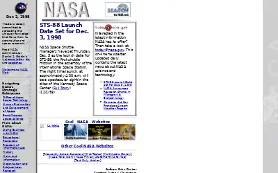 nasa.gov in 1998