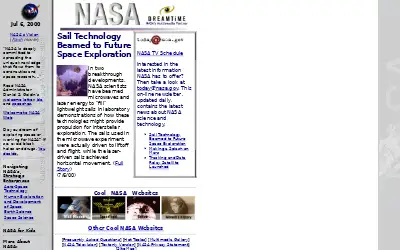 nasa.gov in 2000