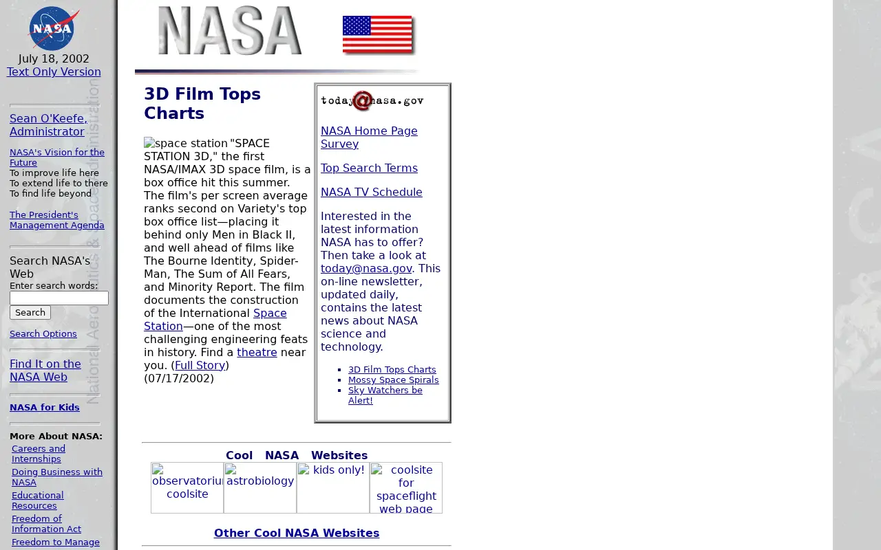 nasa.gov in 2002