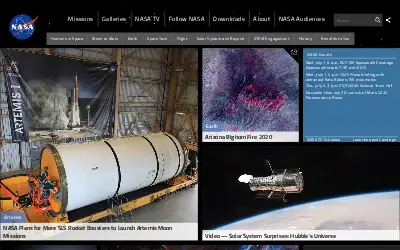 nasa.gov in 2020