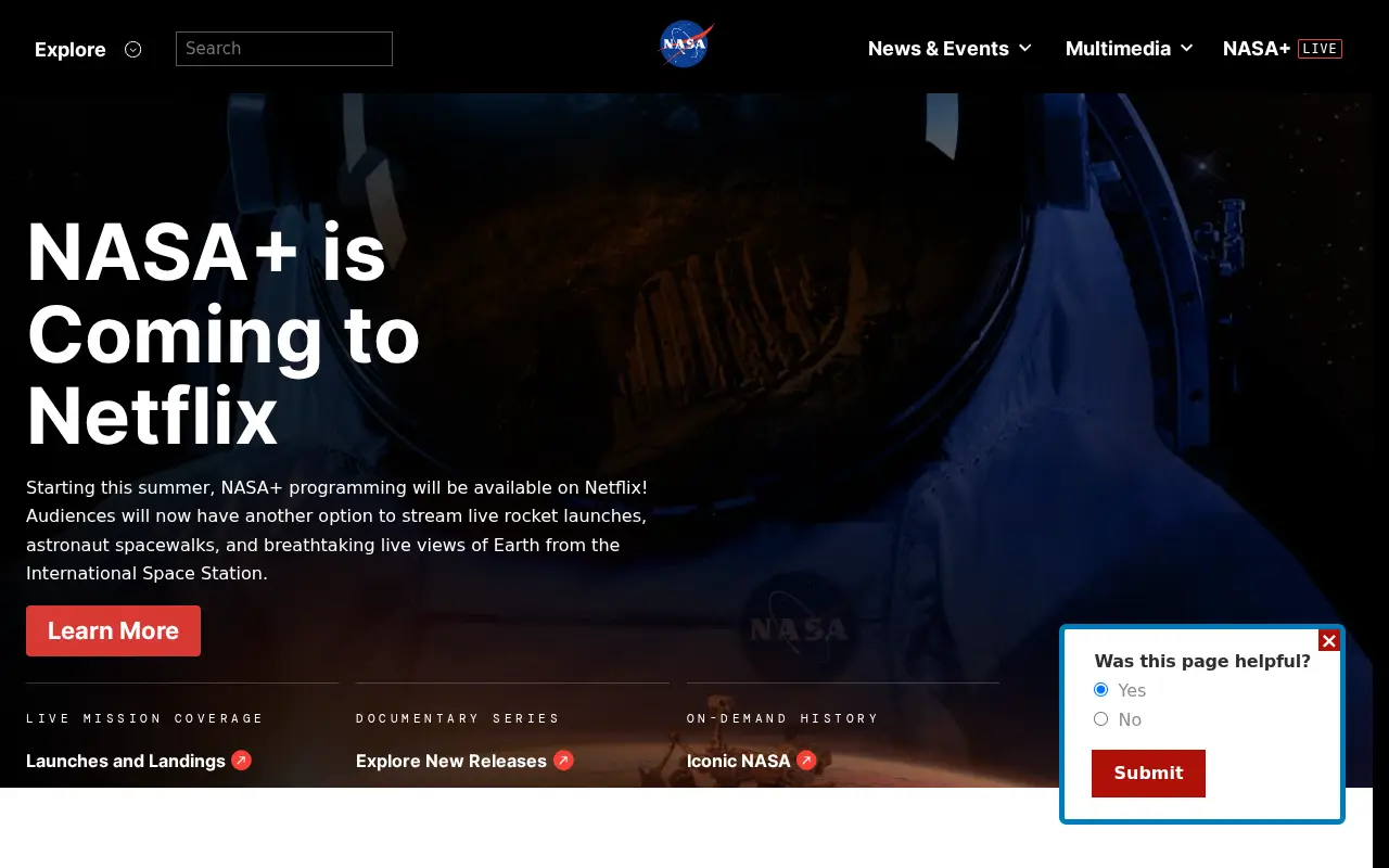 nasa.gov in 2025