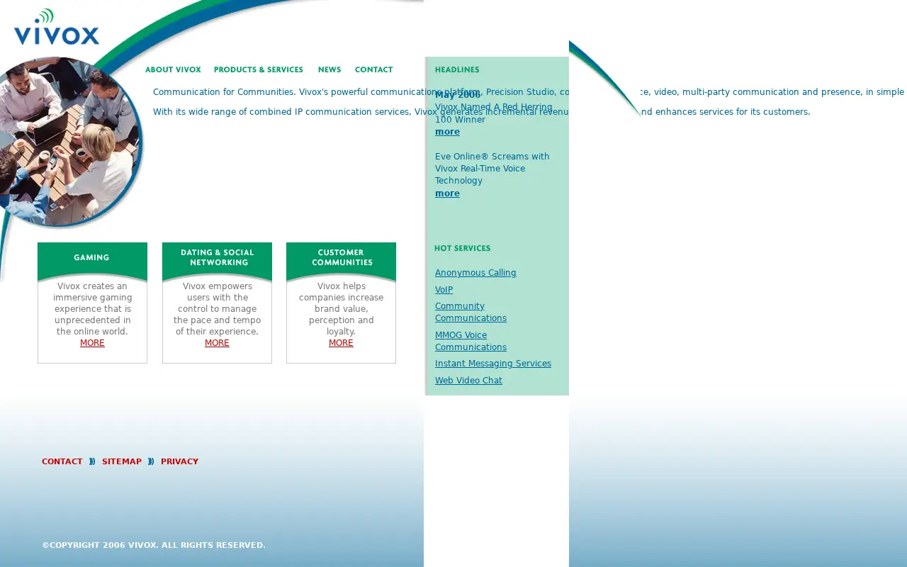 vivox.com in 2006