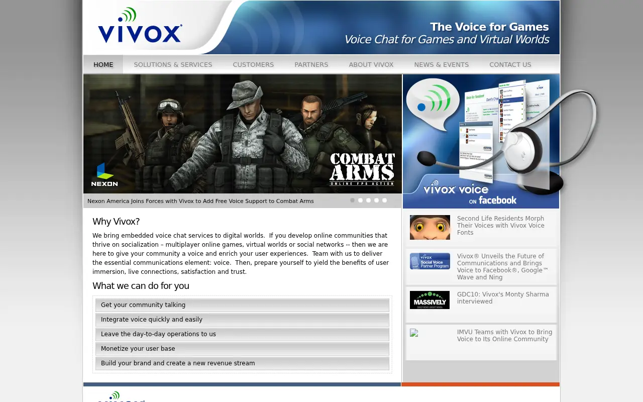 vivox.com in 2010