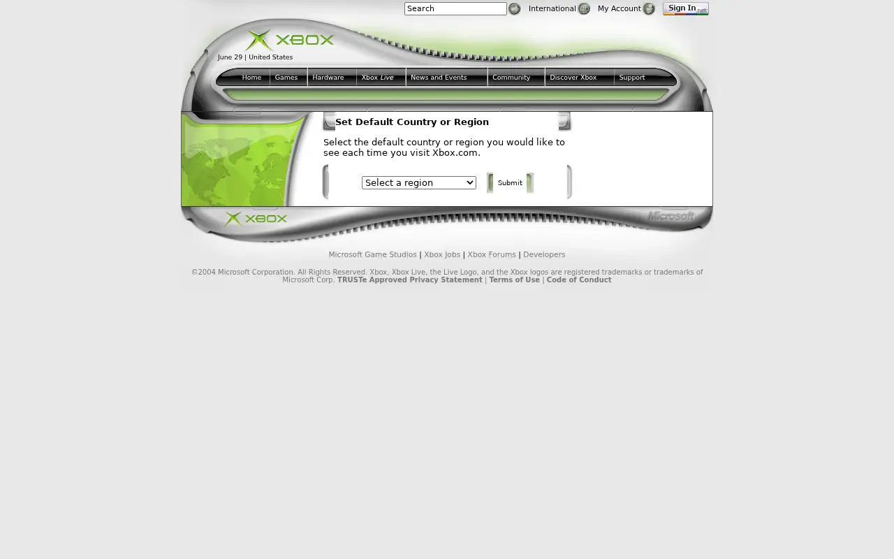 xbox.com on June 30, 2004