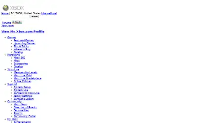 xbox.com in 2006