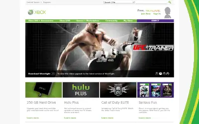 xbox.com in 2011
