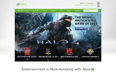 xbox.com in 2012
