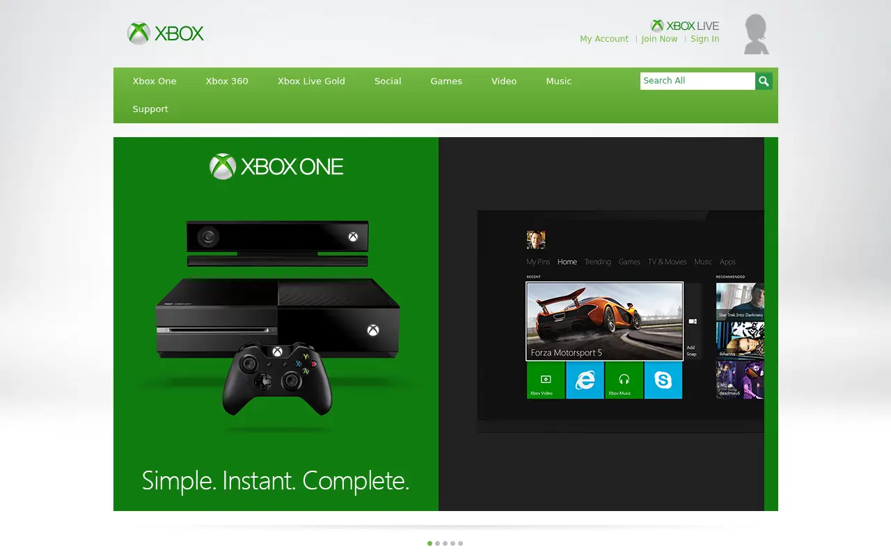 xbox.com in 2013