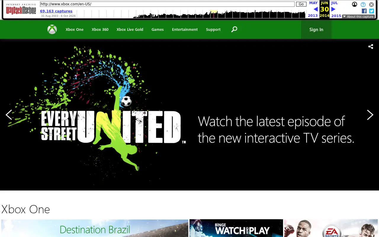xbox.com in 2014