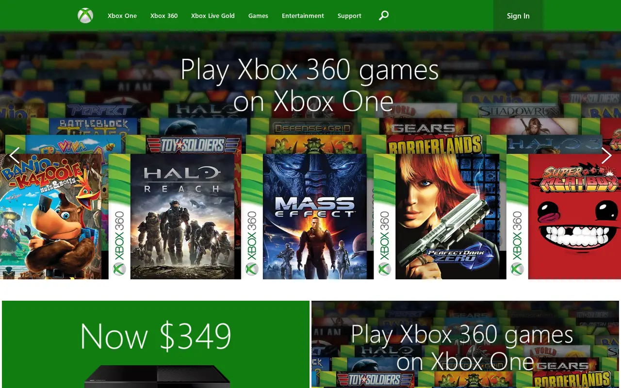 xbox.com in 2015