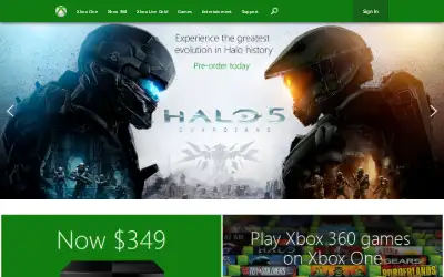 xbox.com in 2015