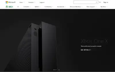 xbox.com in 2017