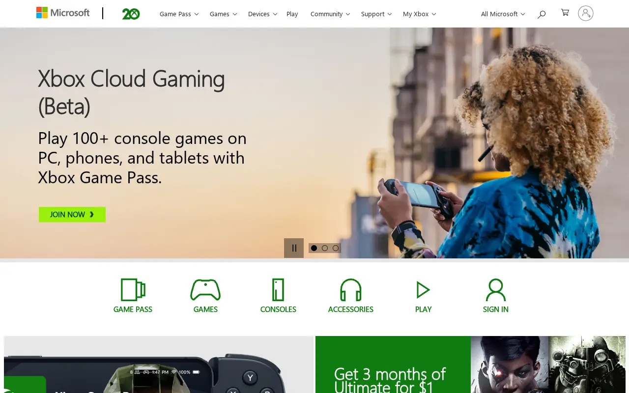 xbox.com in 2021